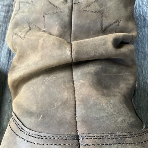 Durango RD542 Women's size 8.5 M 11" Slouch Western Boot Distressed Tan Cowgirl - Picture 16 of 16